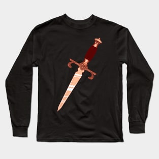 Pink Rosy Dagger Long Sleeve T-Shirt
